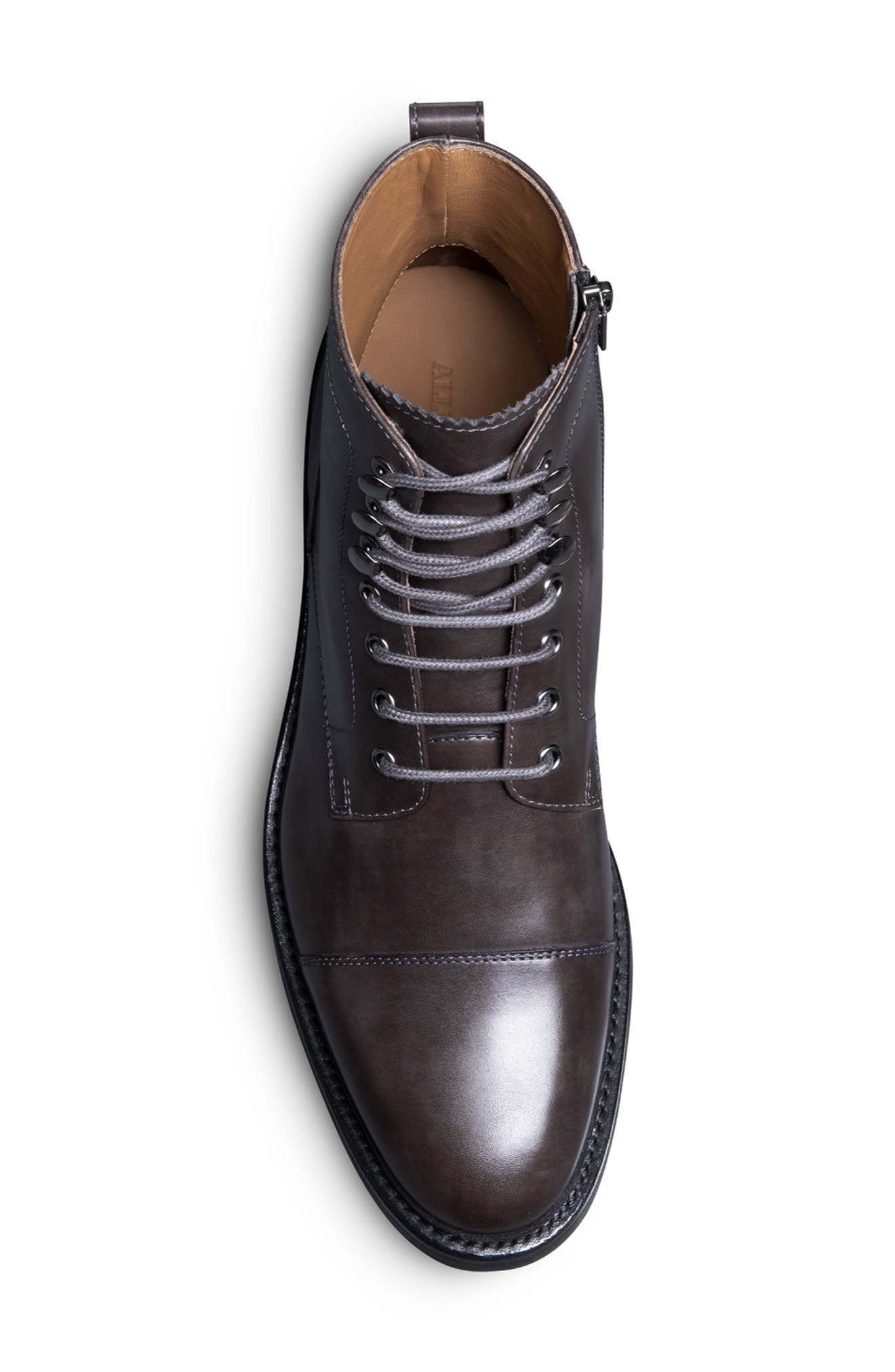 Allen Edmonds Briggs Leather Boot, Alternate, color, Carbon