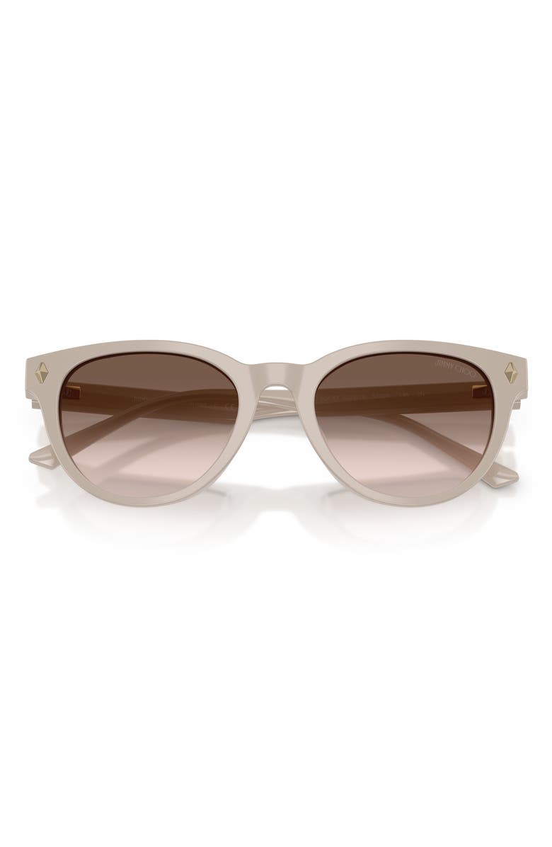 Jimmy Choo Trace 53mm Phantos Sunglasses, Alternate, color, Taupe / Pink Dark Grey