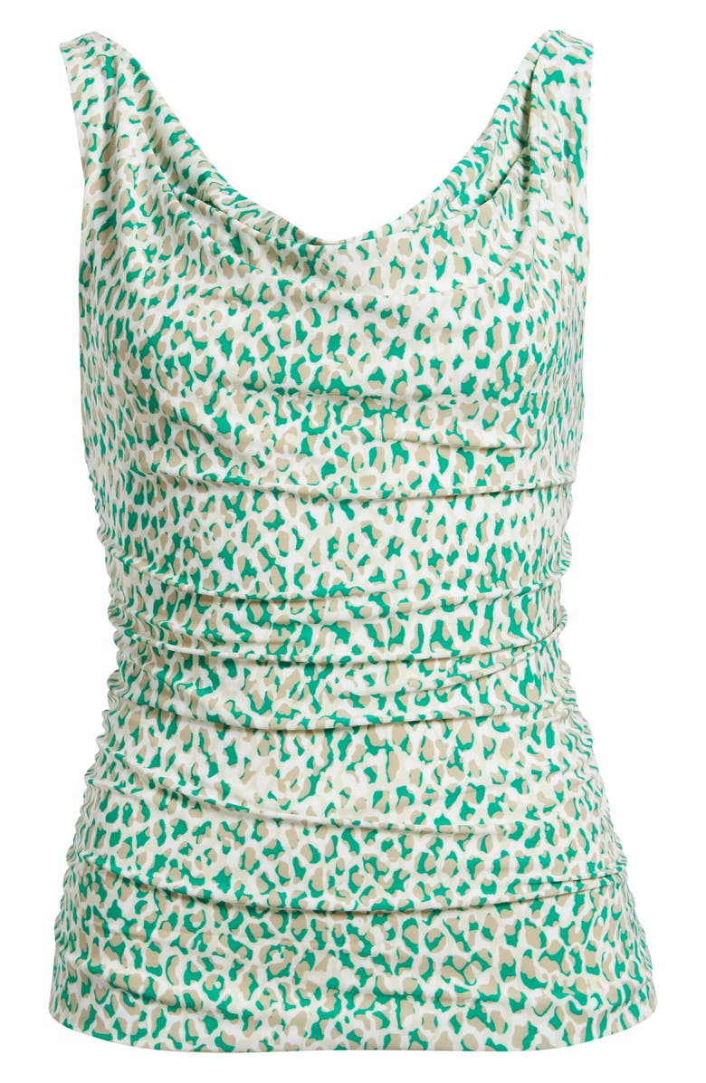 Anne Klein Animal Spot Cowl Neck Tank, Alternate, color, 