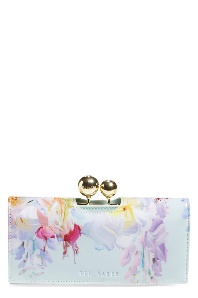 'Hanging Garden' Matinee Wallet, Main, color, MINT