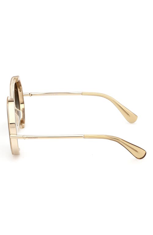 Max Mara 55mm Geometric Sunglasses In Multi