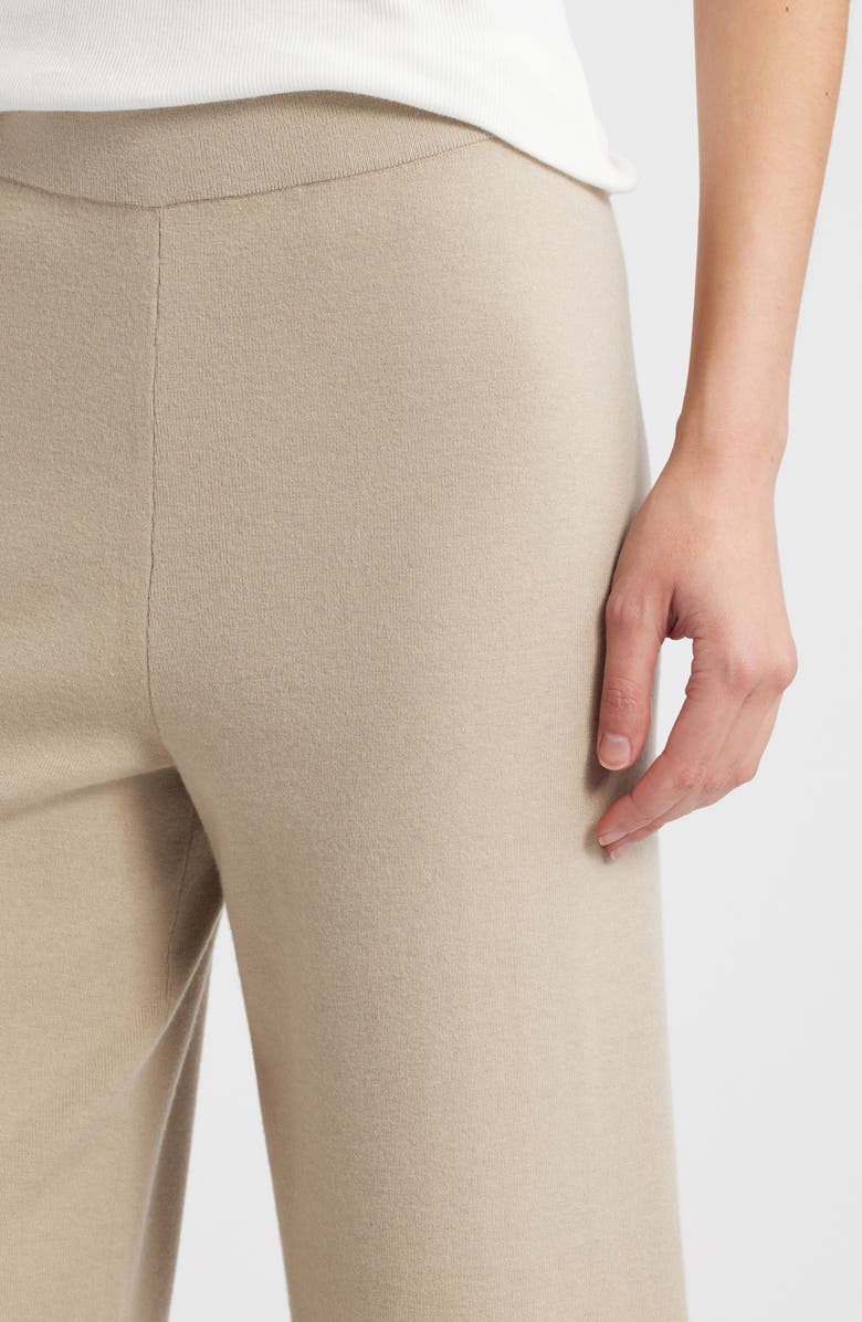 Rails Krista Knit Wide Leg Pants, Alternate, color, Heather Oatmeal