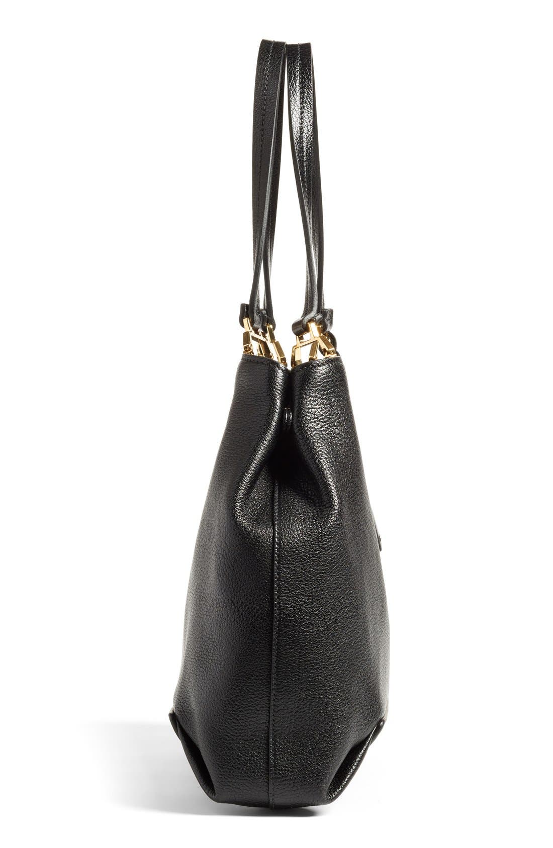 Miu Miu 'Madras' Goatskin Leather Tote, Alternate, color, 