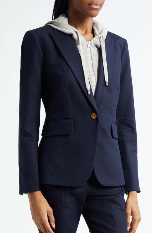 Veronica Beard Cutaway Dickey Jacket In Blue