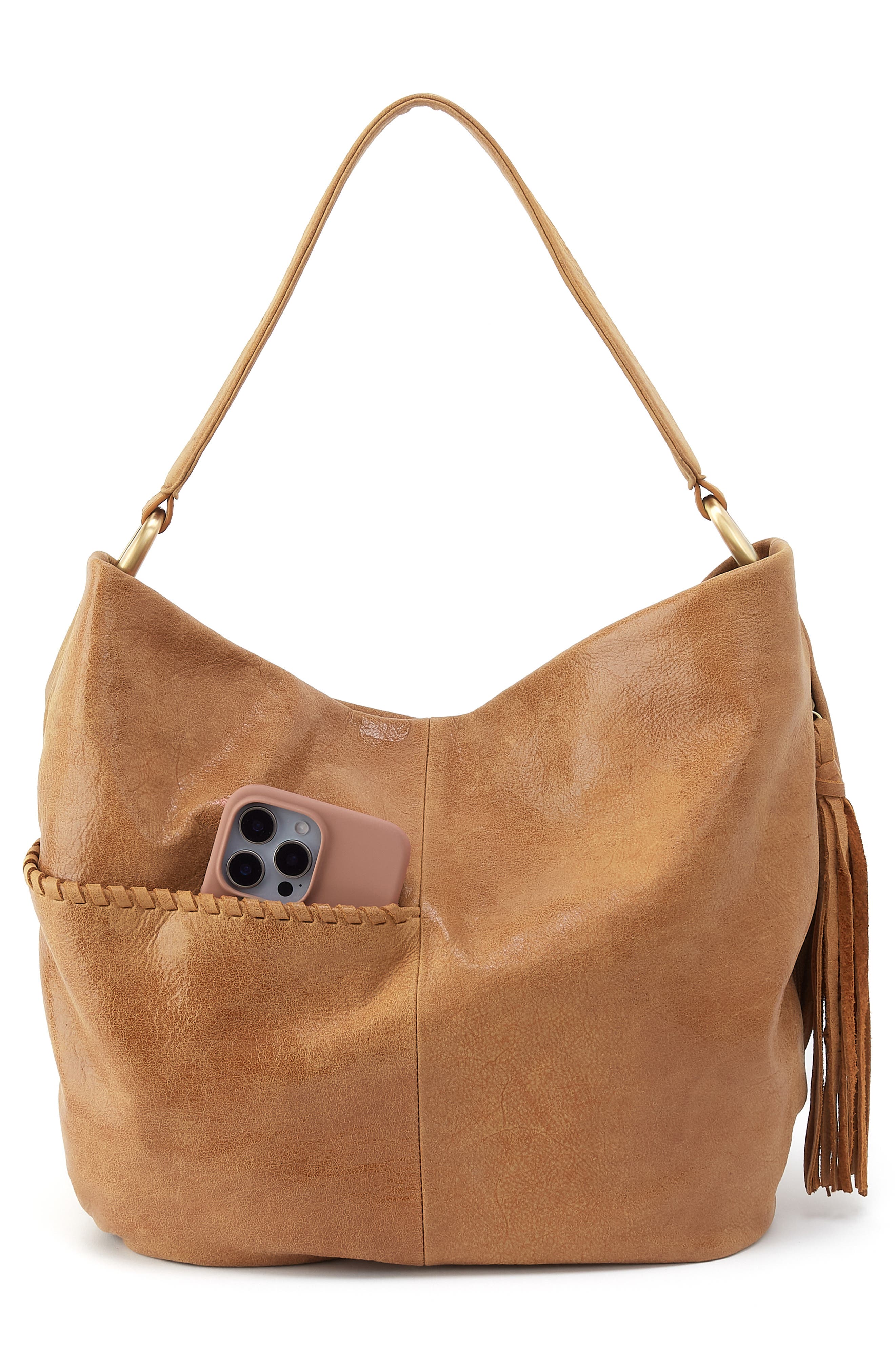 HOBO Harley Leather Hobo Bag, Alternate, color, Whiskey