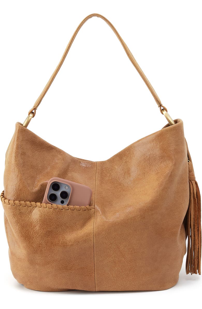 HOBO Harley Leather Hobo Bag, Alternate, color, Whiskey