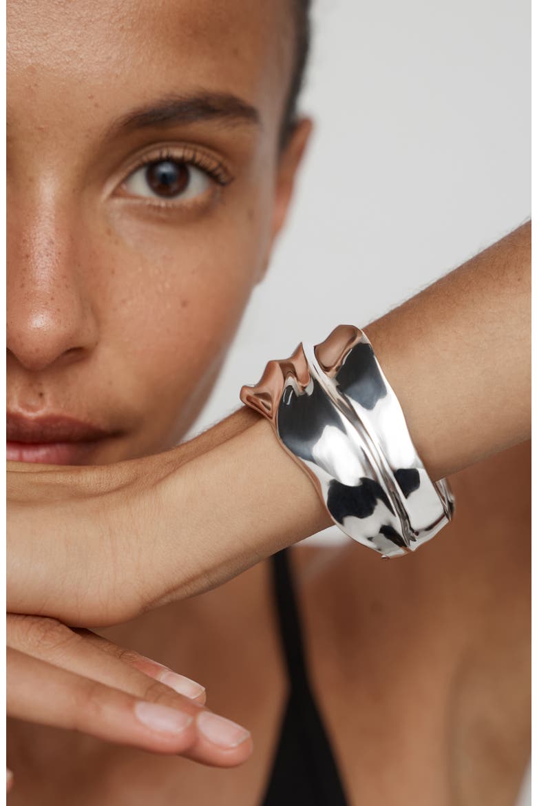 Nomade Sterling Silver Bold Cuff, Alternate, color, STERLING SILVER