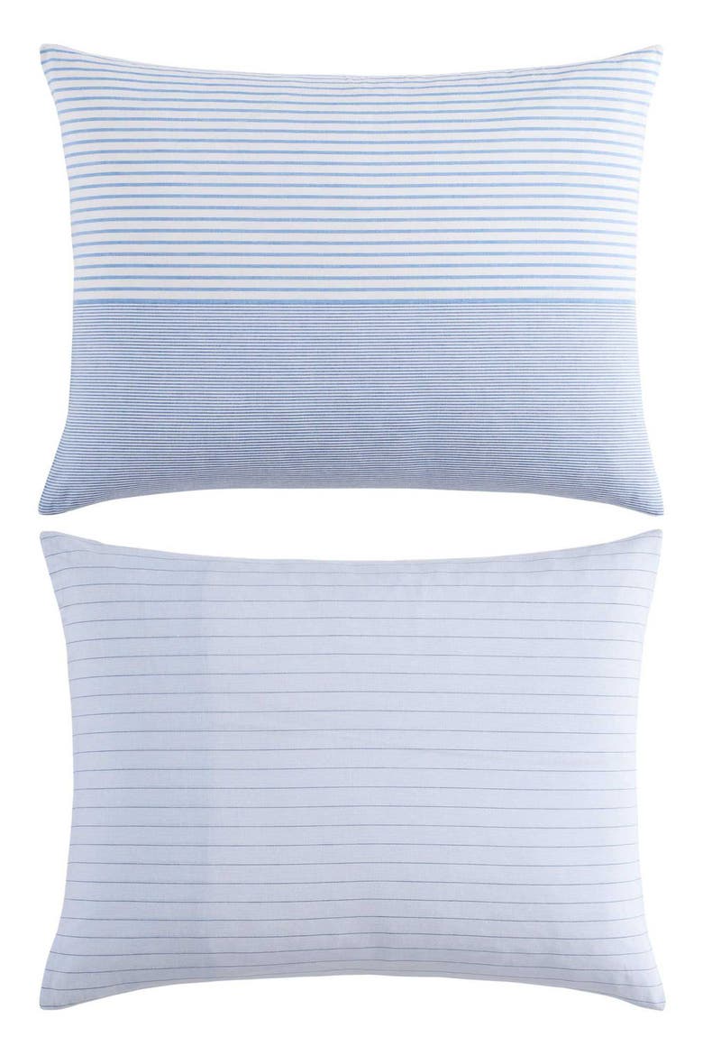Modern Stripe Comforter & Shams Set, Alternate, color, BLUE