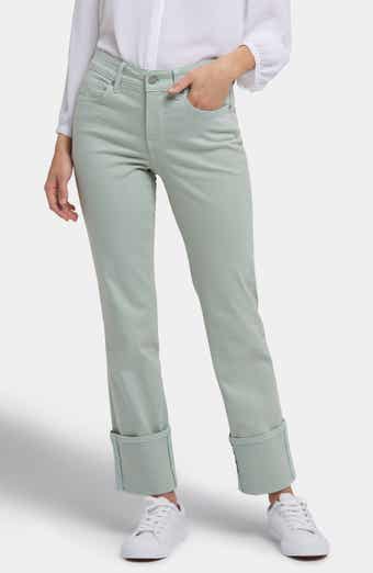 NYDJ Marilyn Wide Cuff Straight Leg Jeans