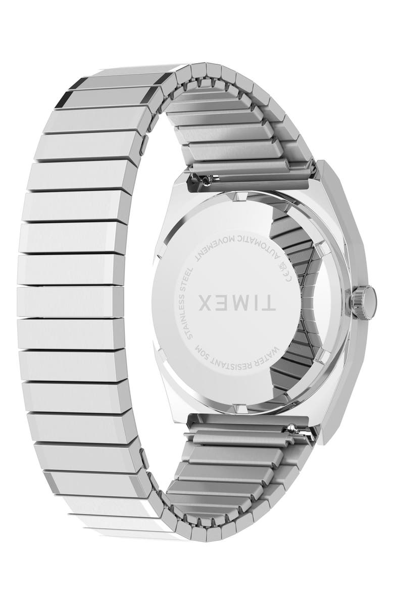 Timex<sup>®</sup> Automatic 1983 E Line 34 Bracelet Watch, Alternate, color, Silver-Tone