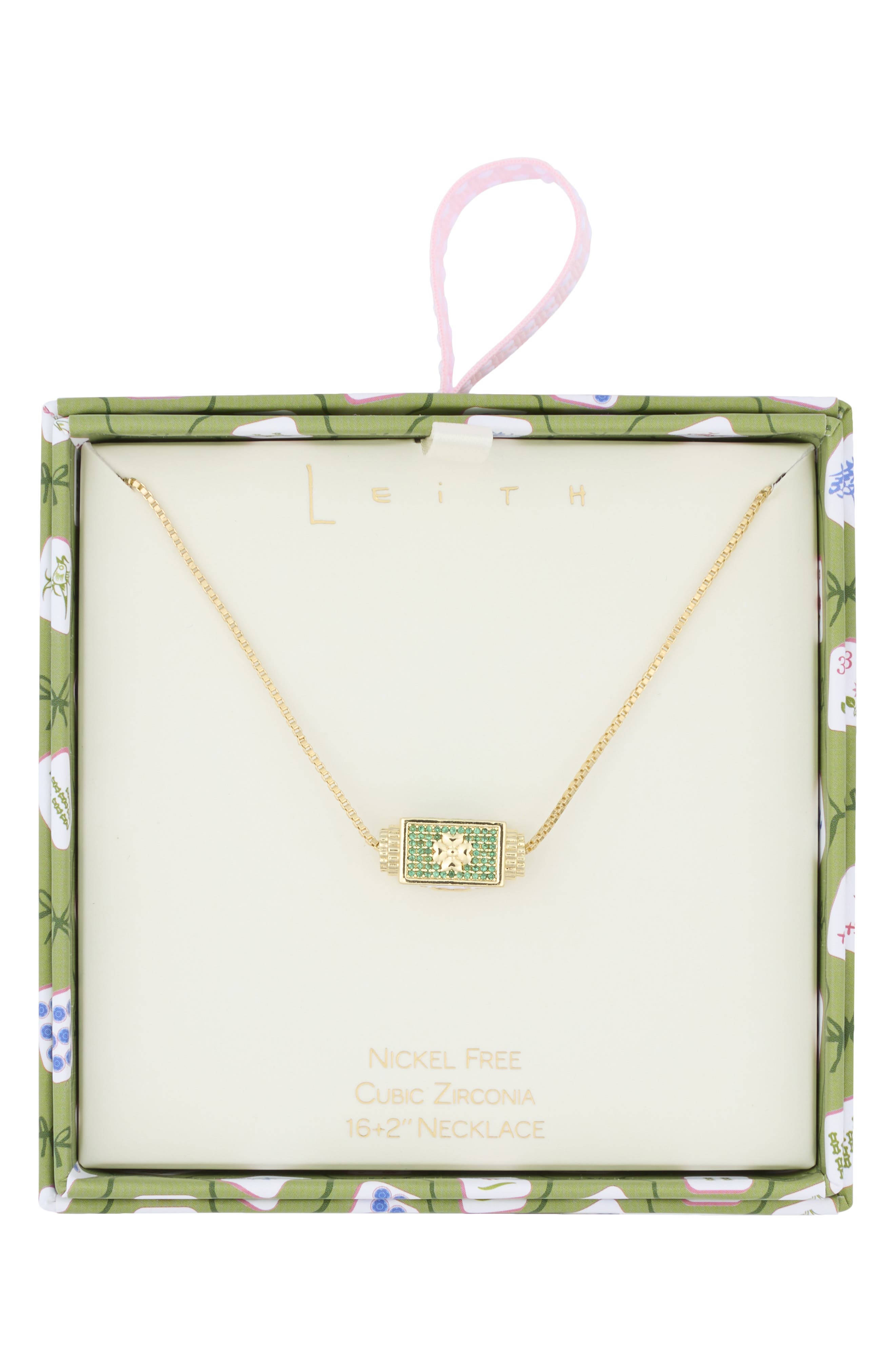 Pavé Spinner Pendant Necklace