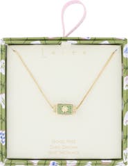 Leith Pavé Spinner Pendant Necklace