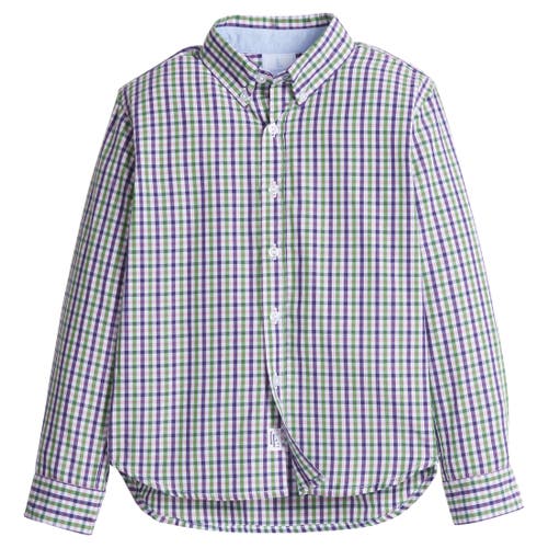 Little English Kids' Plaid Button Down Shirt Blend In Multi