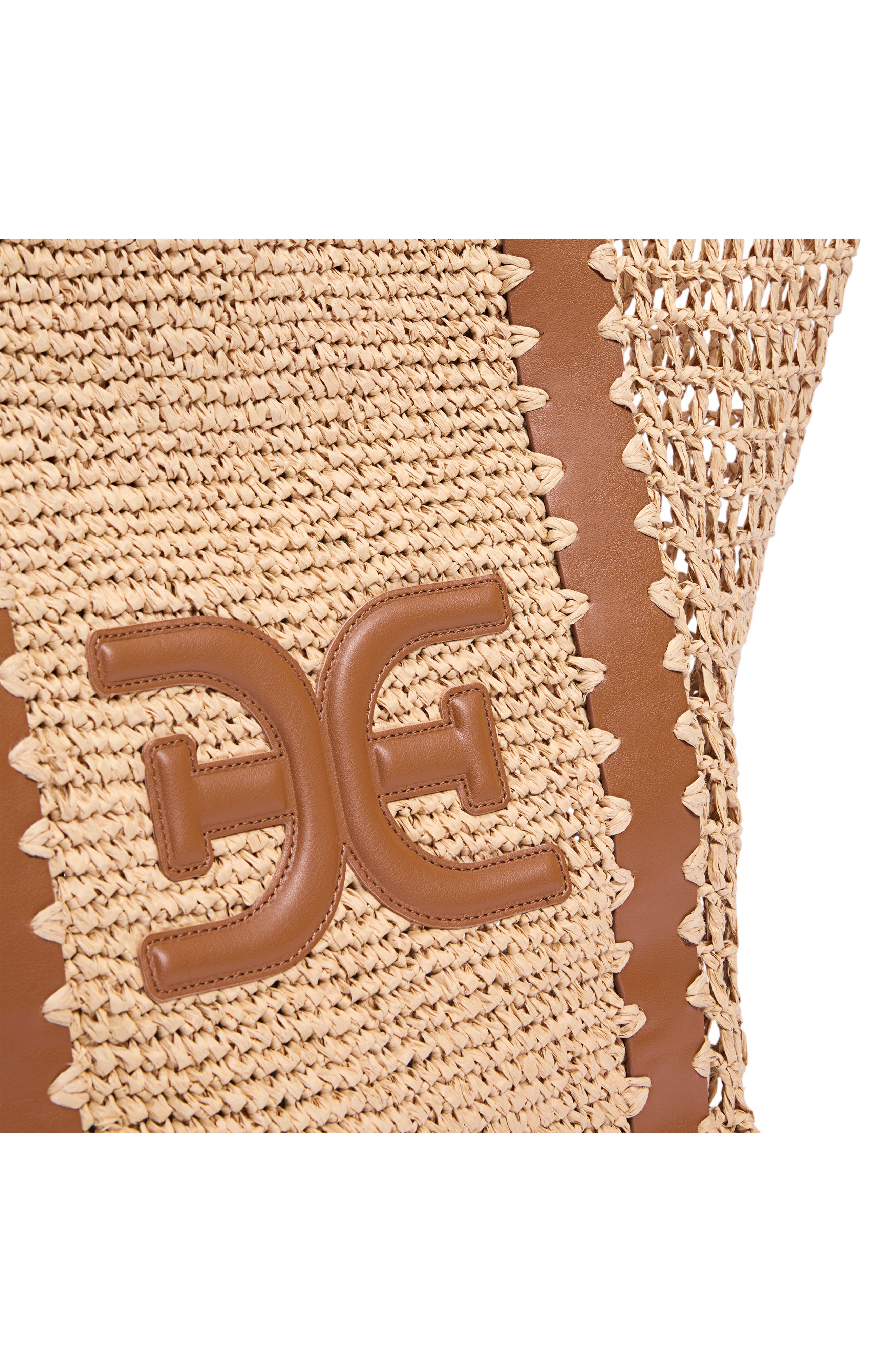Sam Edelman Marley Open Weave Raffia Collapsible Tote Bag, Alternate, color, 