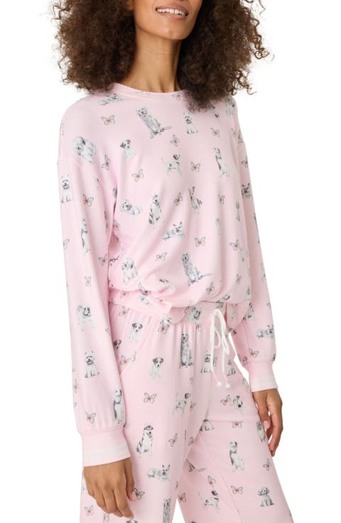 Butterfly Long Sleeve Pajama Top