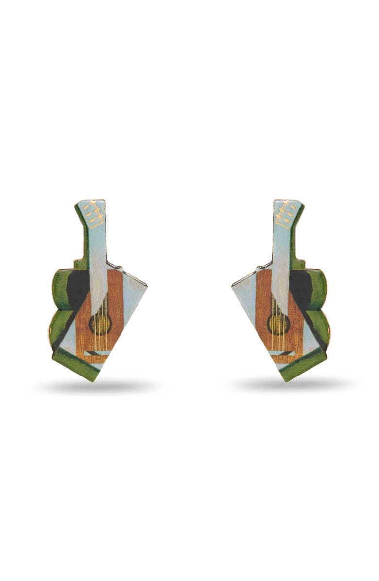 Lele Sadoughi The Met X Lele Gris Guitar Earrings, Main, color, Gold 720