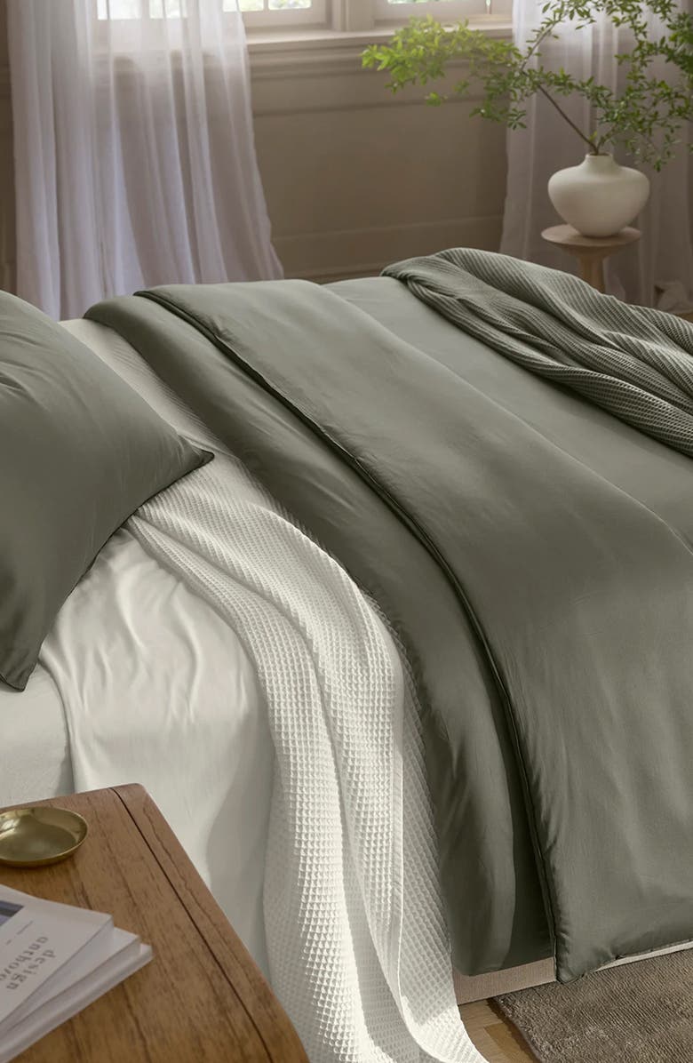 Boll & Branch Signature Comforter Set, Alternate, color, Juniper