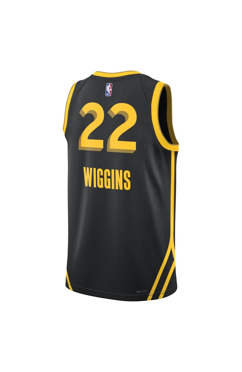Nike Unisex Nike Andrew Wiggins Black Golden State Warriors 2023/24 Swingman Jersey - City Edition, Alternate, color,