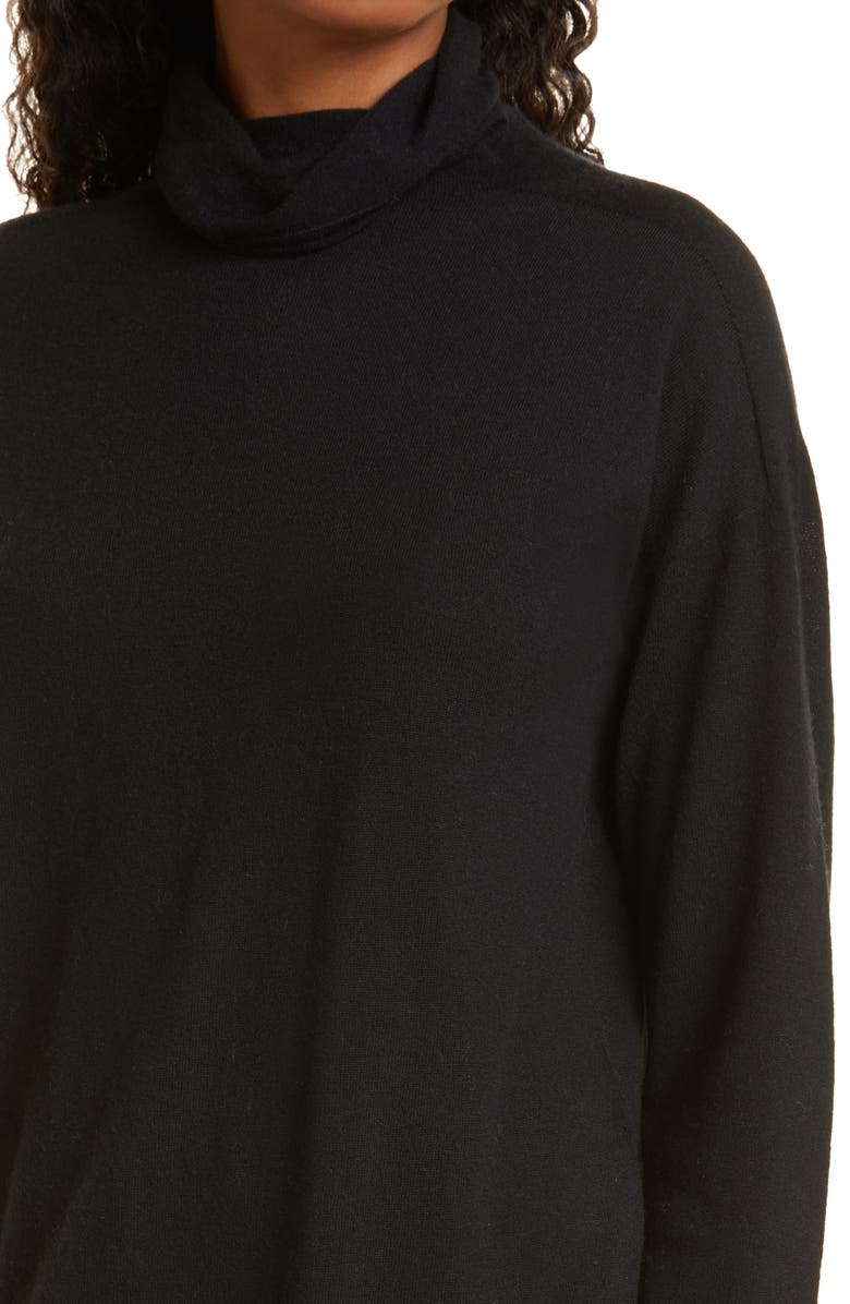 Nordstrom Signature Funnel Neck Tissue Weight Cashmere Sweater, Alternate, color, 