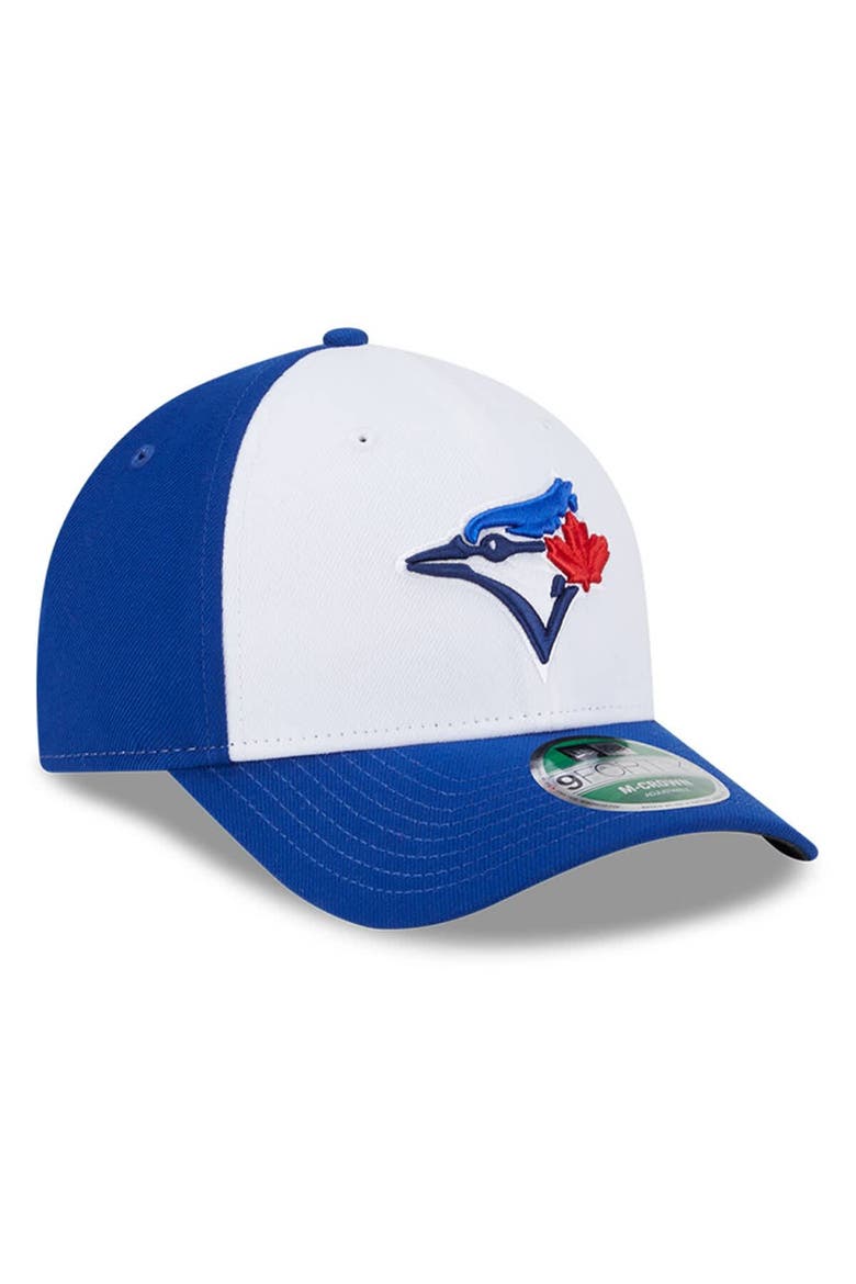Men's New Era  White Toronto Blue Jays Player Replica 9FORTY Adjustable Hat, Alternate, color, White