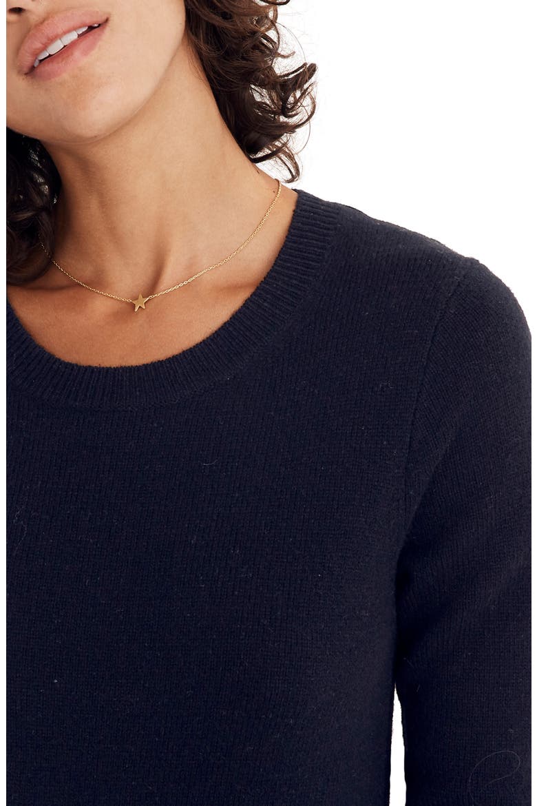 Midi Sweater Dress, Alternate, color, TRUE BLACK