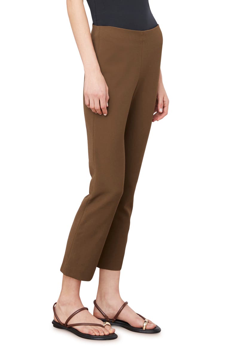 Crop Flare Trousers, Alternate, color, OLIVE NIGHT