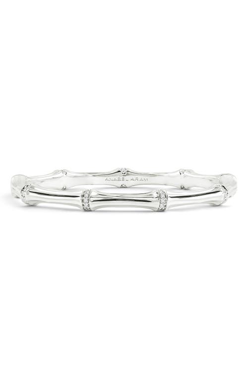 Anabel Aram Jewelry Bamboo Texture Bangle in Silver  product