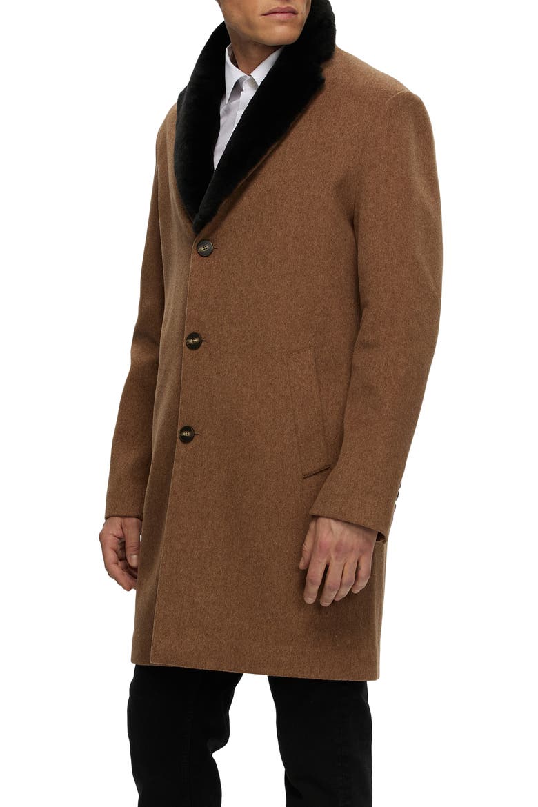 Loro Piana Wool Coat, Alternate, color, CAMEL