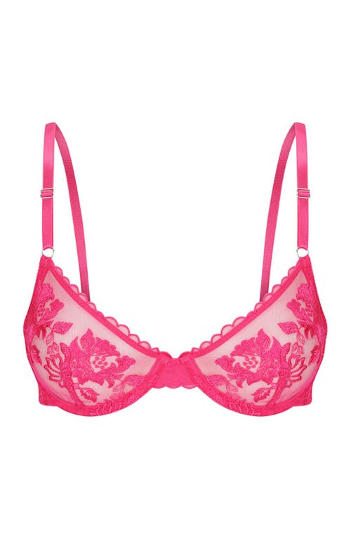 KAT THE LABEL KAT THE LABEL ANNABELLE EMBROIDERED MESH UNDERWIRE BRA 