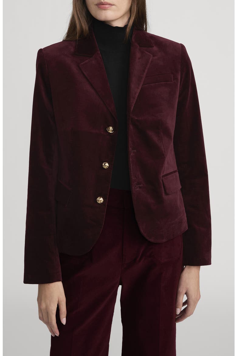 The Velvet Smart Blazer, Main, color, CABERNET