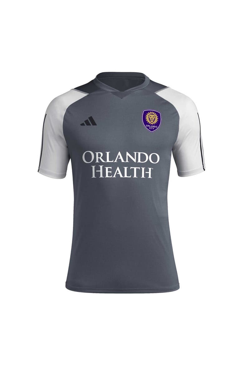 Men's adidas Gray Orlando City SC 2024 AEROREADY Training Jersey, Alternate, color, Gray
