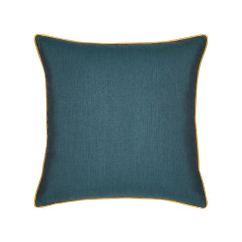 Lagoon Sunrise Indoor & Outdoor Woven Accent Pillow & Insert With Contrasting Self-welt Cord
