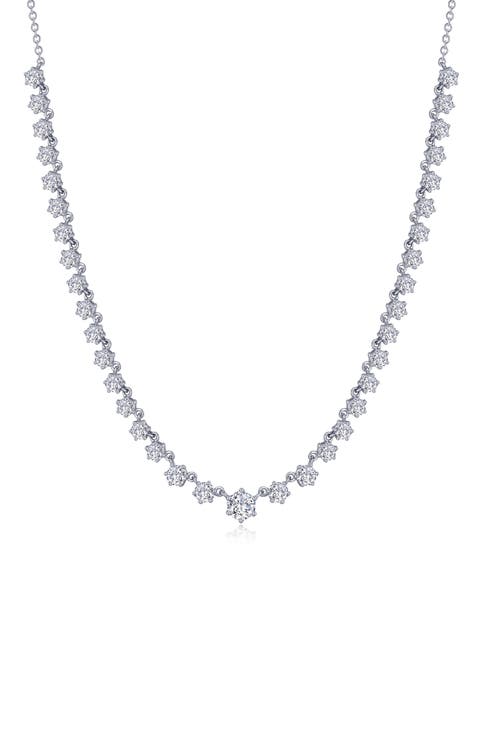 Simulated Diamond Tennis Necklace