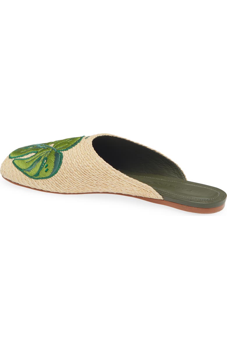 FARM Rio <p>Raffia Icons Flat Mule (Women) </p>, Alternate, color, Monstera Military