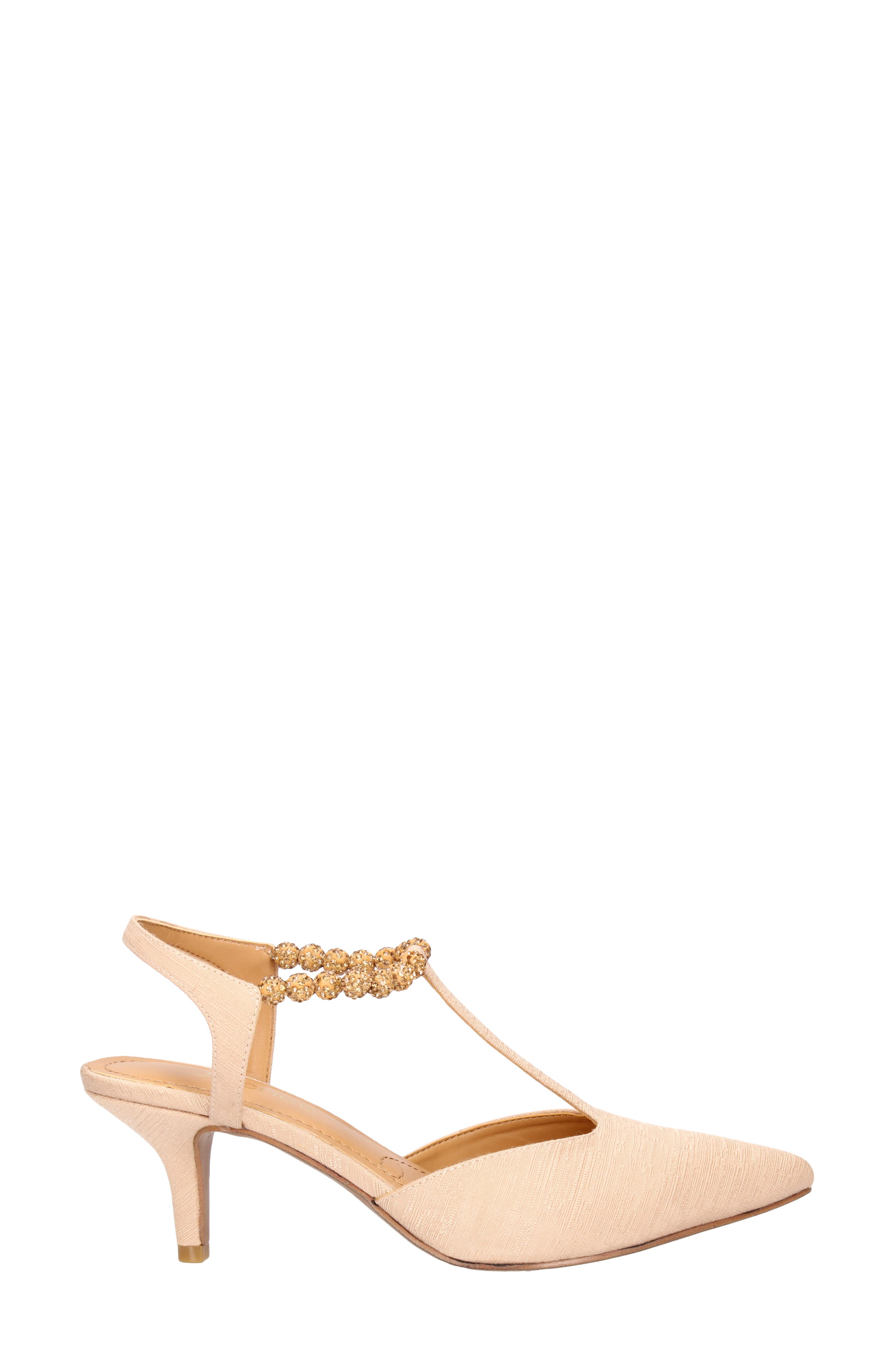 J. Reneé Nimah Pointed Toe Pump, Alternate, color, Beige