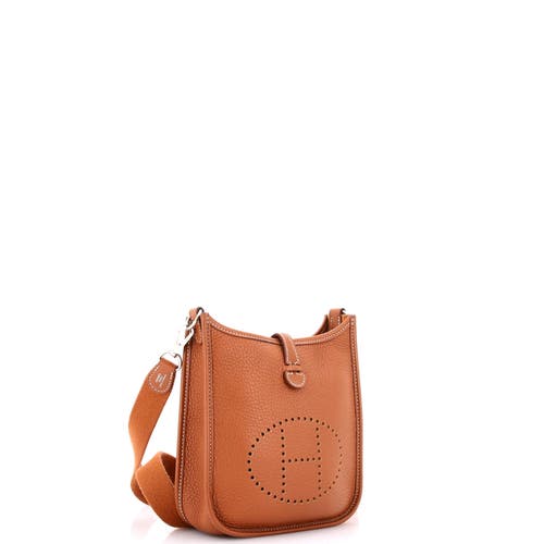 Pre-owned Hermes Hermes Evelyne Bag Gen Iii Clemence Tpm In Gold