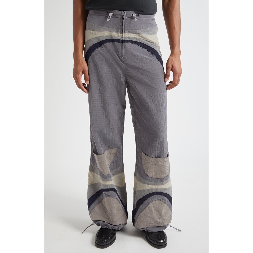 Erl Gender Inclusive Nylon Rave Pants In Gray