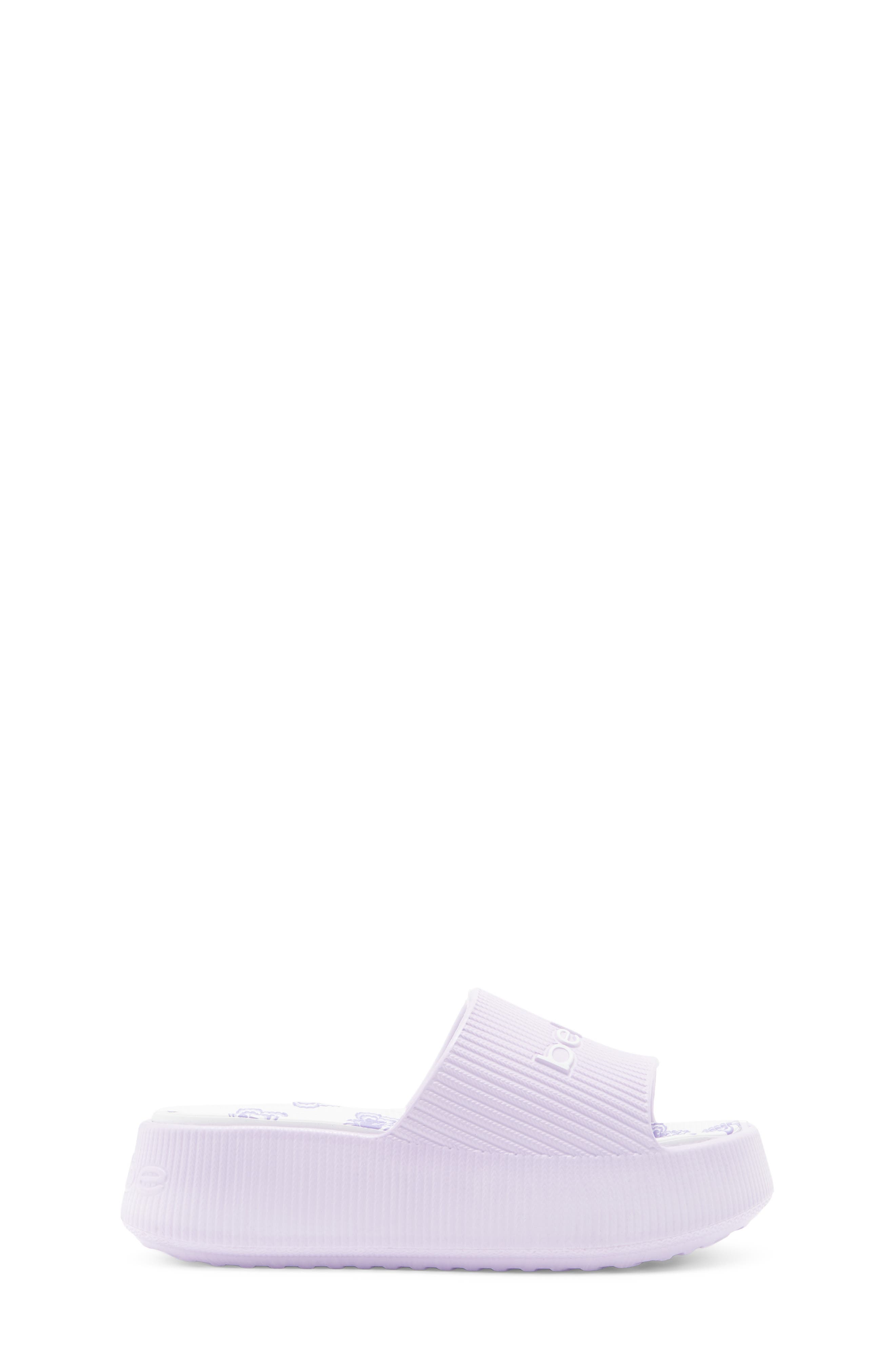 Kids' Logo Accent Platform Slide Sandal, Alternate, color, LILAC