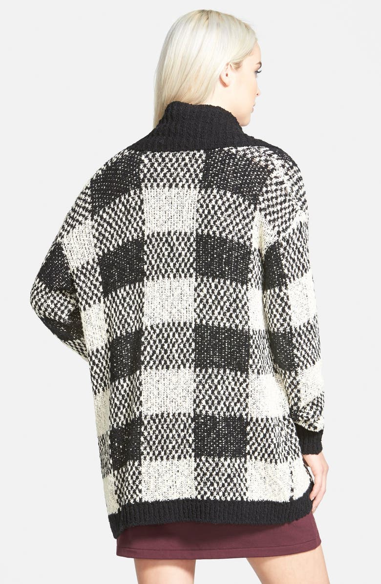 Leith Plaid Open Cardigan, Alternate, color,