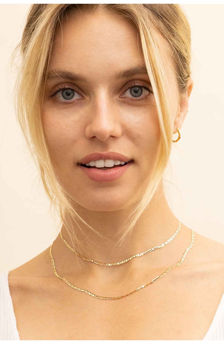 Oradina 14K Gold Very Valentino Chain Necklace, Alternate, color, 