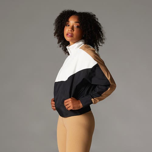 Tavi Elevation Colorblock Half Zip In Animal Print