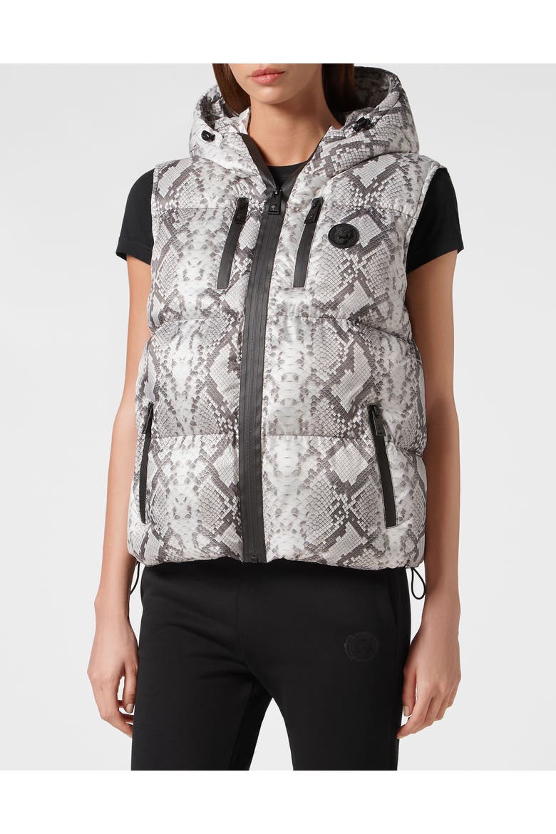 Down Vest Women, Main, color, grey