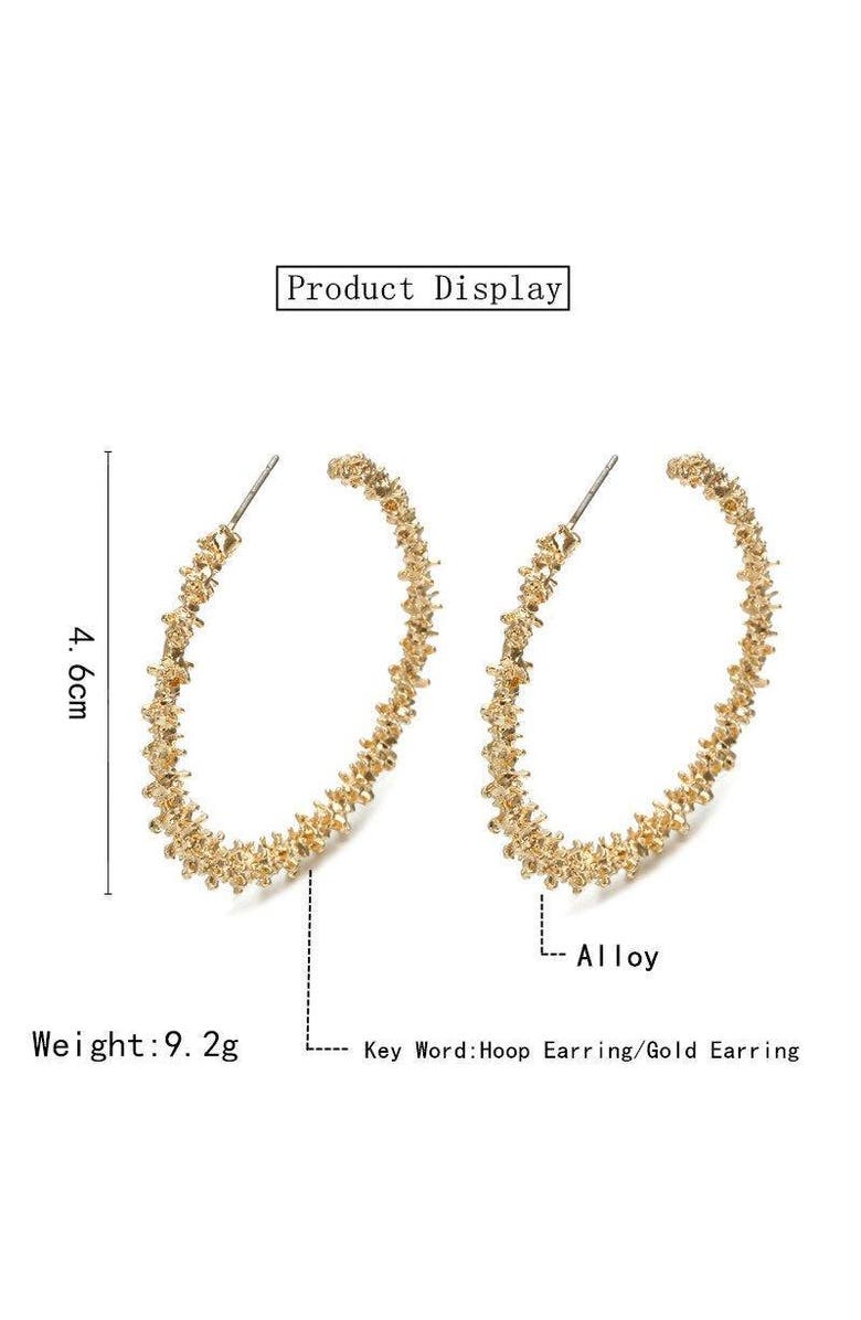 DLORIA Nugget Hoop Earrings, Alternate, color, 