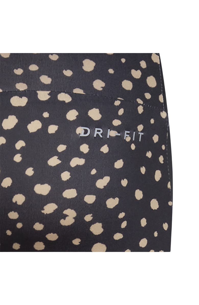 Nike Kids' Dri-FIT Animal Spot Leggings, Alternate, color, Black