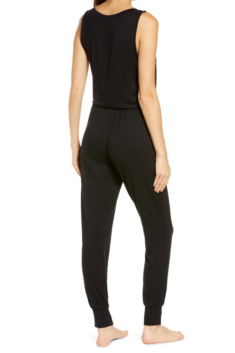 Moonlight Dream Henley Jumpsuit, Alternate, color, BLACK