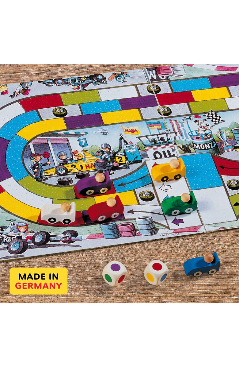 HABA Monza - Car Racing Games & Beginner's Board Game, Engaging Family Games for Kids and Adults Ages 5+, Alternate, color,