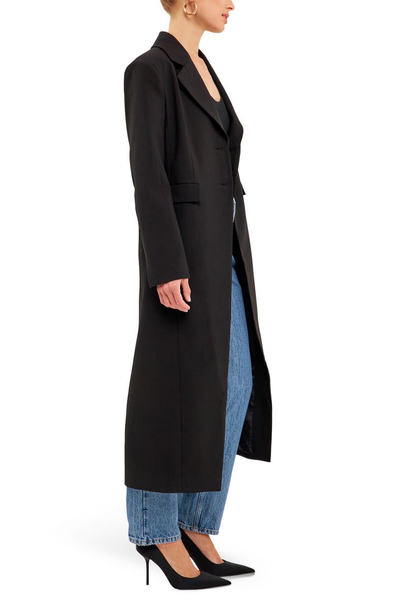 Endless Rose Two-Button Front Slit Long Coat, Alternate, color,