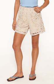 Petal & Pup Rowley High Waist Crochet Shorts