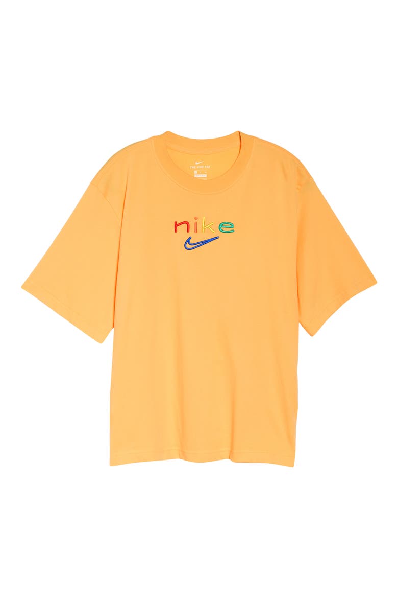 Dri-FIT Embroidered Logo T-Shirt, Alternate, color, CITRON PULSE