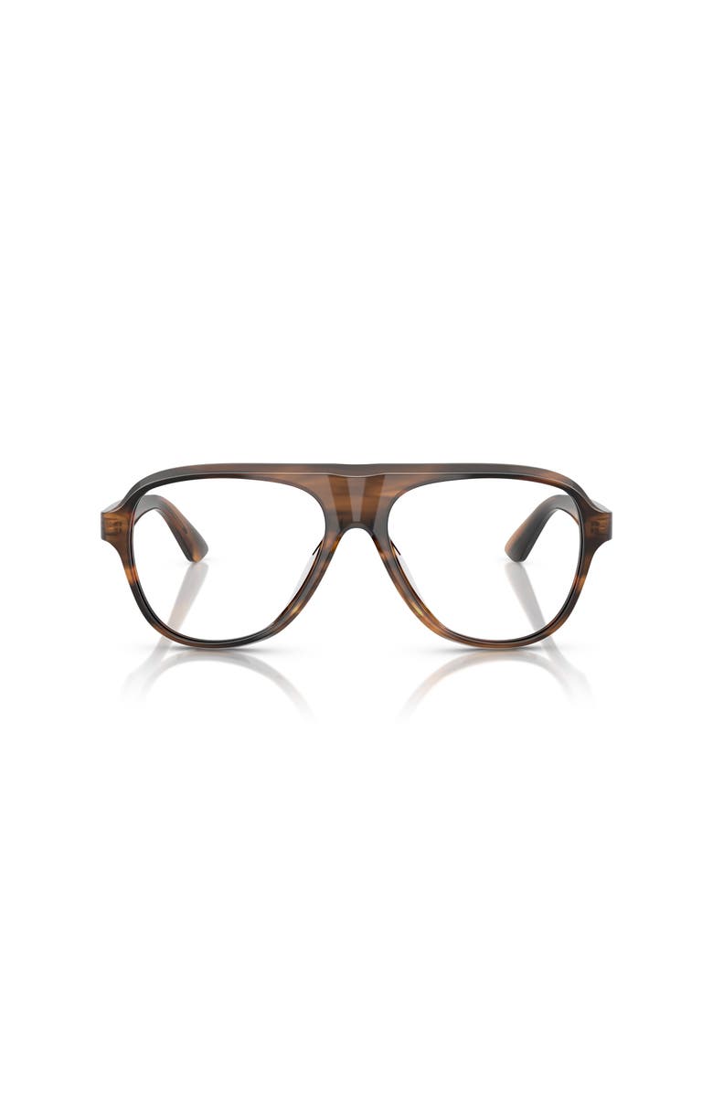 Oliver Peoples 54mm Pilot optical glasses, Alternate, color, Brown